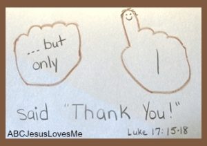 only one said thank you
